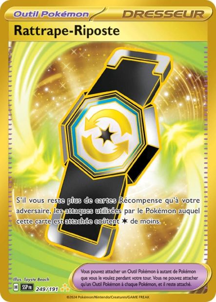 Carte Pokémon Rattrape-Riposte 249/191 SSP Étincelles Déferlantes EV08 Neuf FR LorenZone