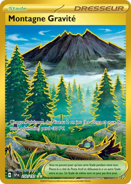 Carte Pokémon Montagne Gravité 250/191 SSP Étincelles Déferlantes EV08 Neuf FR LorenZone