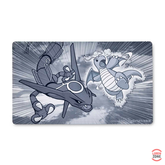 Playmat Pokémon Center - Dragonite & Rayquaza Collide