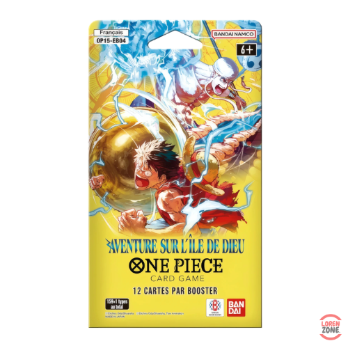 Blister One Piece Card Game OP15-EB04 Aventure Sur L'Ile De Dieu francais 12 cartes par booster Bandai