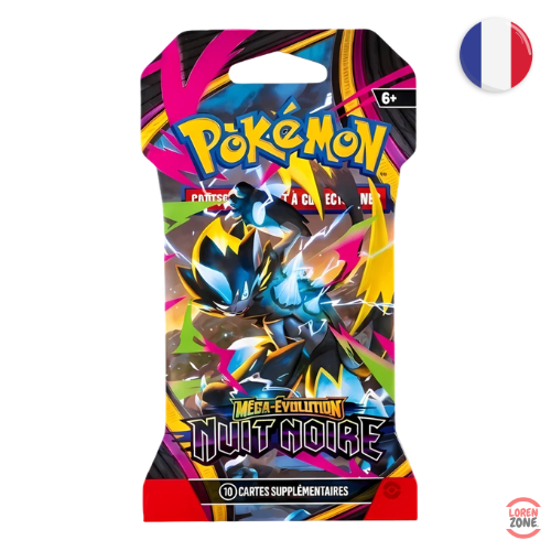 Blister Pokémon Nuit Noire ME05 illustration Méga-Zeraora EX français LorenZone