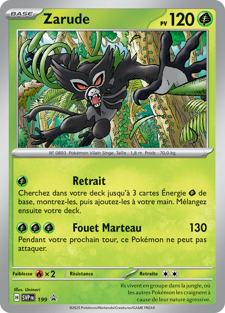 SVP199 - Zarude - LorenZone Carte à l'unité | LorenZone