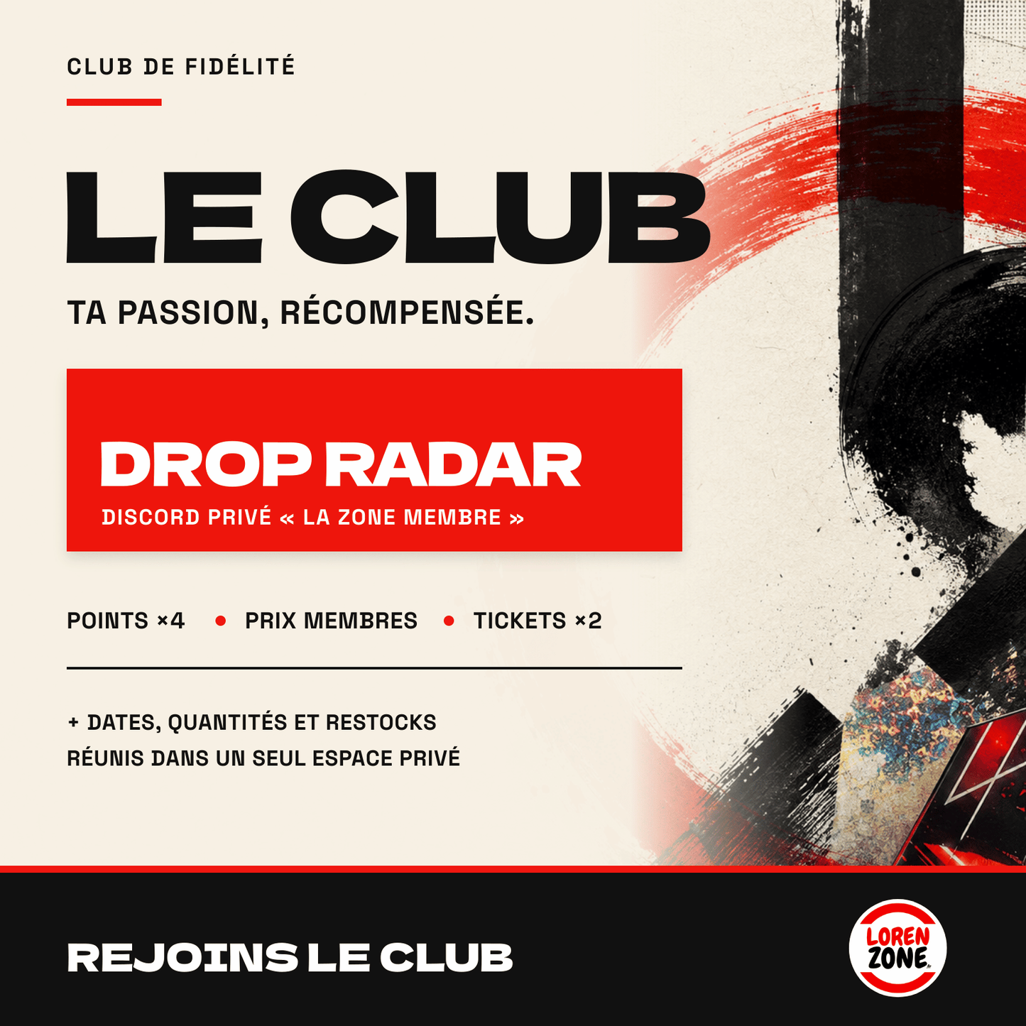 Drop Radar : alertes de sorties, de quantités et de restocks sur le Discord privé et par email