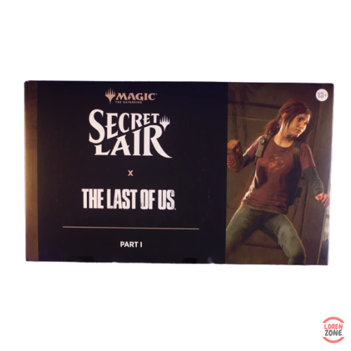 Coffret Magic The Gathering Secret Lair x The Last of Us Part 1 avec jeune Ellie sur boite officielle