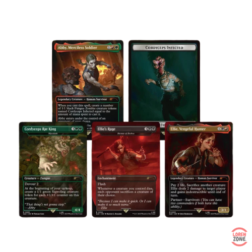 Cartes Magic Secret Lair TLOU Part 2 Abby Ellie Cordyceps Rat King collector