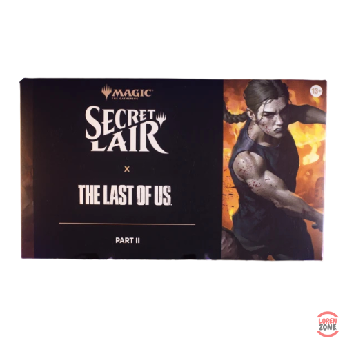 Coffret Magic The Gathering Secret Lair x The Last of Us Part 2 Abby sur boite officielle