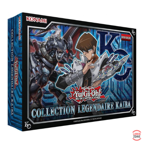 Boîte avant du coffret Yu-Gi-Oh! Collection Légendaire Kaiba avec Seto Kaiba et Dragon Blanc aux Yeux Bleus, édition française Konami.