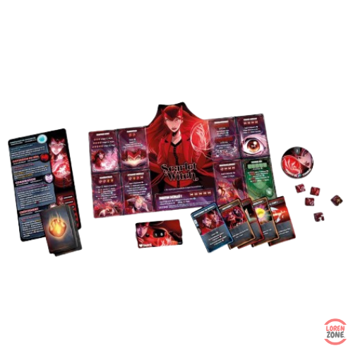 Dice Throne Marvel Avengers Box 1 - contenu complet : dés, cartes action, jetons et plateaux