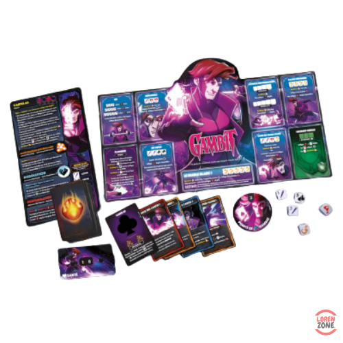 Dice Throne Marvel X-Men - dés personnalisés des 4 mutants