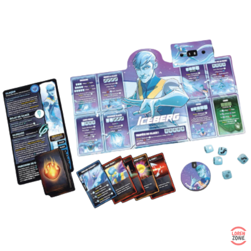 Dice Throne Marvel X-Men - cartes uniques de chaque mutant Iceberg Psylocke Tornade Wolverine