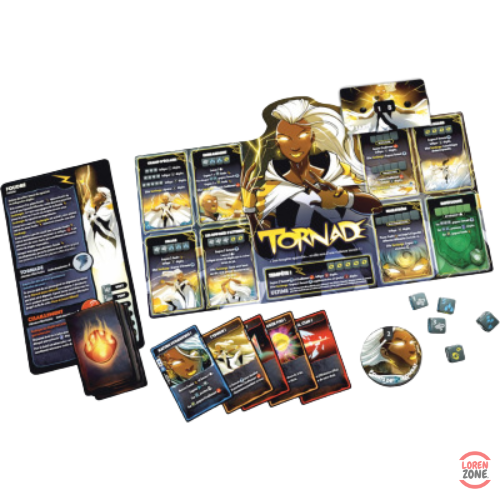 Dice Throne Marvel X-Men - dés personnalisés des 4 mutants