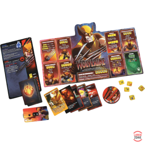 Dice Throne Marvel X-Men - plateaux personnages Iceberg Psylocke Tornade Wolverine