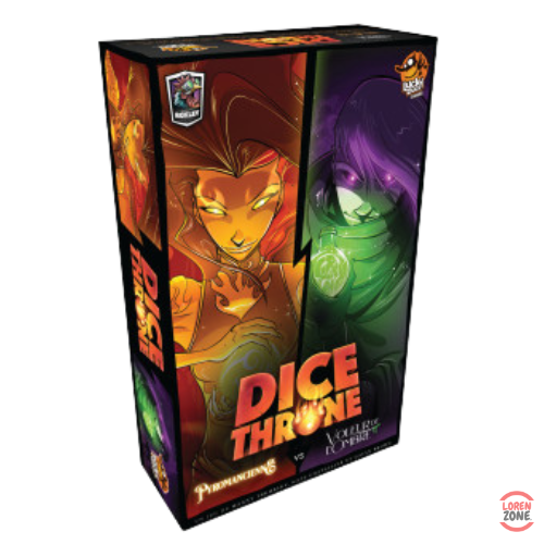 Dice Throne S1 Pyromancienne vs Voleur de l'Ombre - boîte du jeu de duel Lucky Duck Games