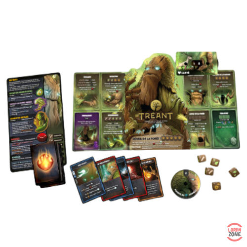 Dice Throne S1 Treant vs Ninja - contenu complet : dés, cartes action, jetons