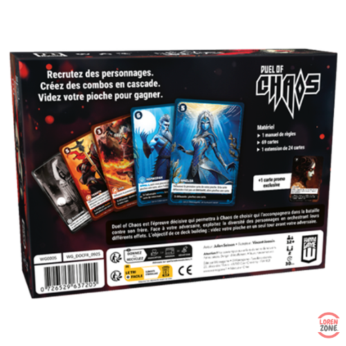 Duel of Chaos - contenu : decks Drakon Evine Vermeast et cartes Émissaire