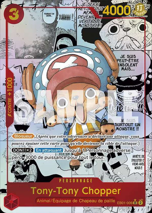 Carte One Piece Tony-Tony Chopper EB01-006 SR The Best Neuf FR LorenZone