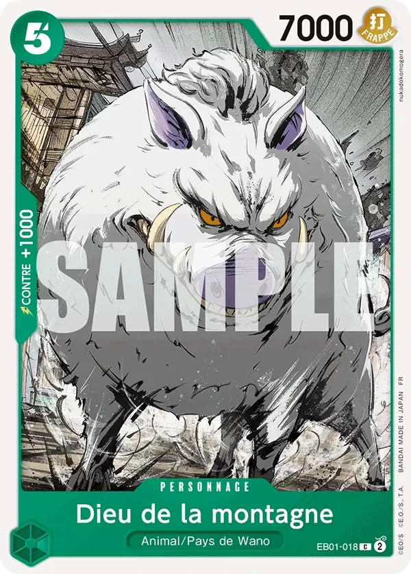 Carte One Piece Dieu de la montagne V1 - PRB02 - FR EB01-018 Commune The Best Vol.2 Neuf FR LorenZone
