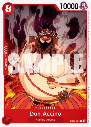 Carte One Piece Don Accino EB02-004 - Anime 25th Collection