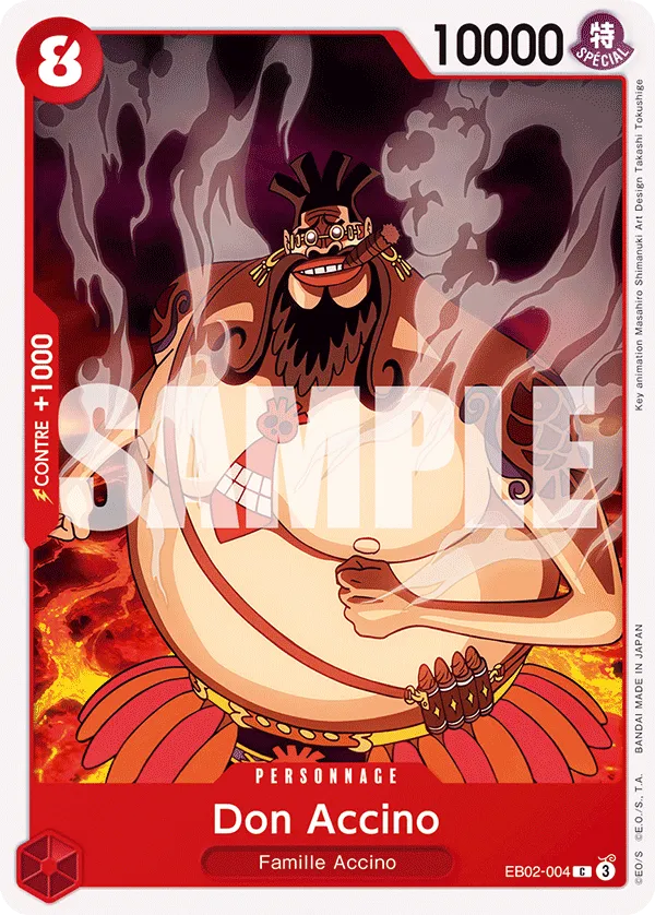 Carte One Piece Don Accino - FR EB02-004 C Anime 25th Collection Neuf FR LorenZone