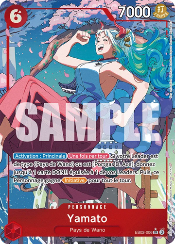 Carte One Piece Yamato EB02-006 V2 - Anime 25th Collection