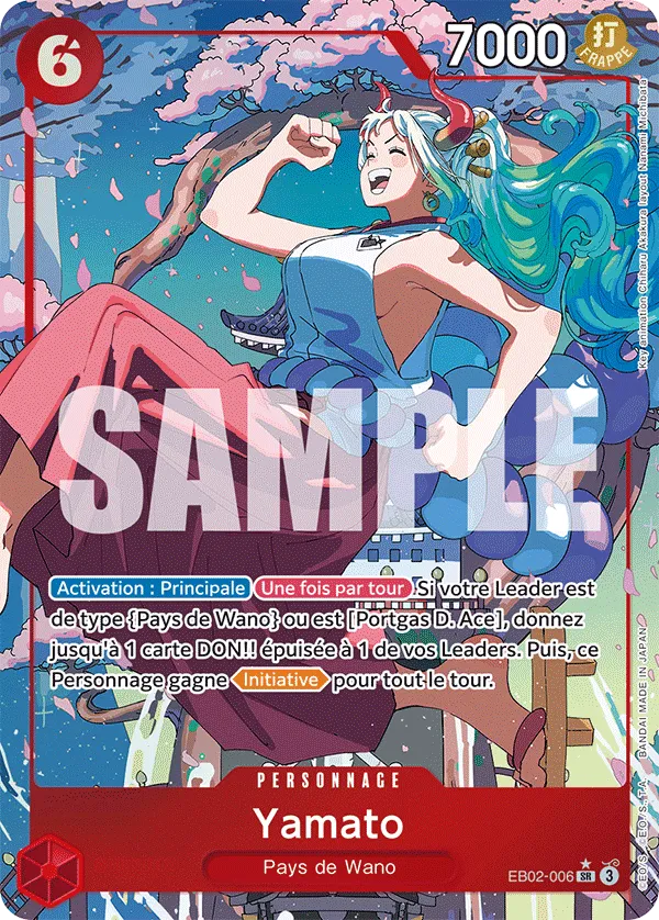Carte One Piece Yamato V1 - FR EB02-006 SR Anime 25th Collection Neuf FR LorenZone
