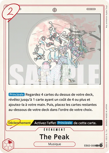Carte One Piece The Peak EB02-008 - Anime 25th Collection