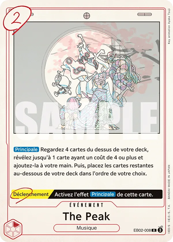 Carte One Piece The Peak - FR EB02-008 R Anime 25th Collection Neuf FR LorenZone