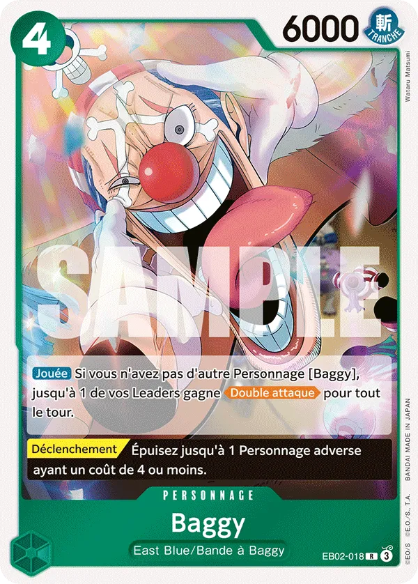 Carte One Piece Baggy - FR EB02-018 R Anime 25th Collection Neuf FR LorenZone