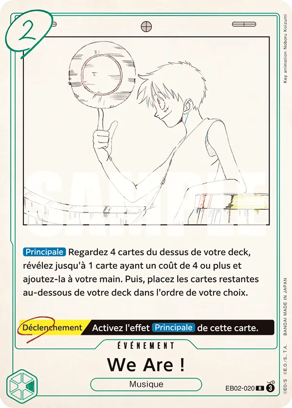 Carte One Piece We Are ! - FR EB02-020 R Anime 25th Collection Neuf FR LorenZone