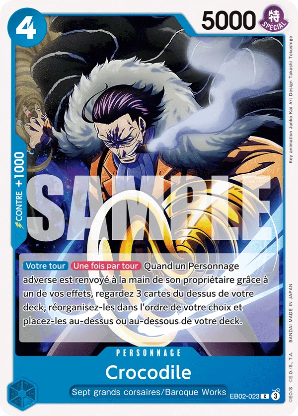 Carte One Piece Crocodile - FR EB02-023 C Anime 25th Collection Neuf FR LorenZone