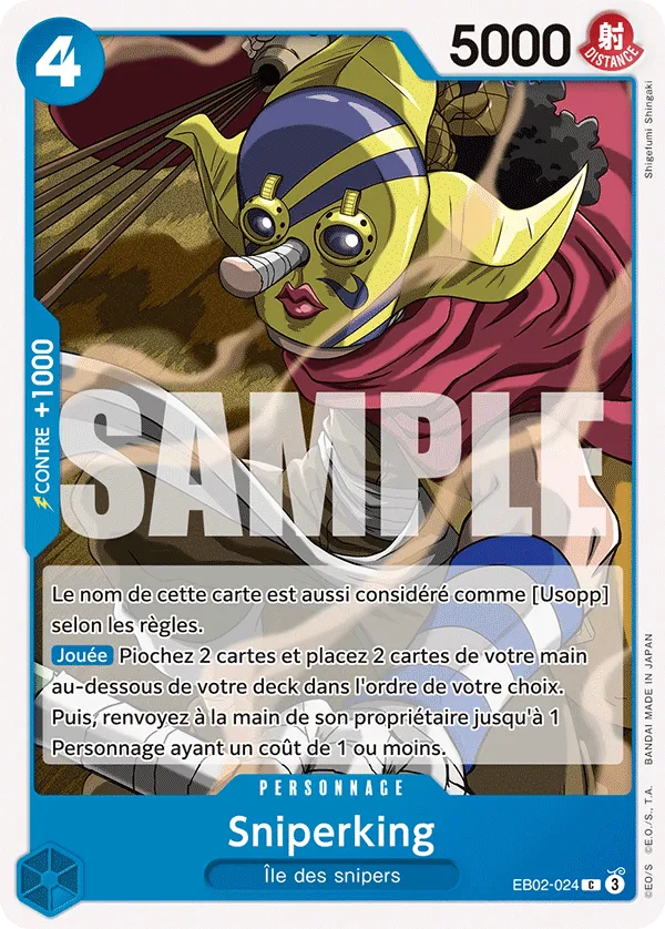 Carte One Piece Sniperking - FR EB02-024 C Anime 25th Collection Neuf FR LorenZone