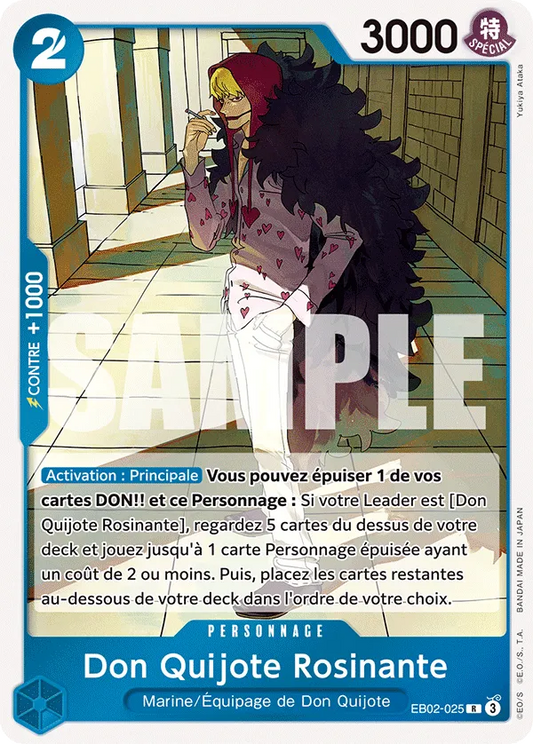 Carte One Piece Don Quijote Rosinante - FR EB02-025 R Anime 25th Collection Neuf FR LorenZone