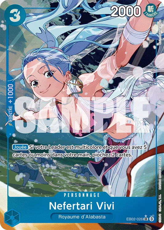 Carte One Piece Nefertari Vivi V1 - FR EB02-026 SR Anime 25th Collection Neuf FR LorenZone