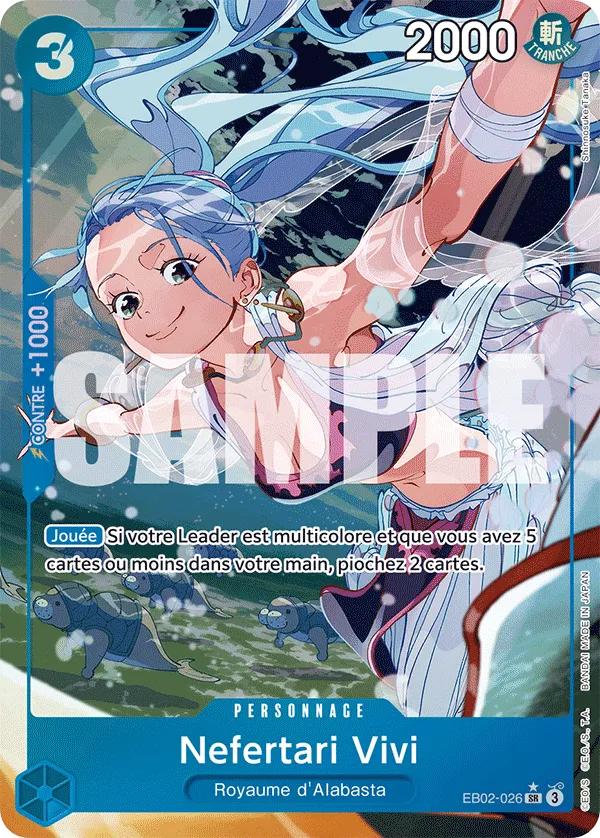 Carte One Piece Nefertari Vivi V2 - FR EB02-026 SR Anime 25th Collection Neuf FR LorenZone