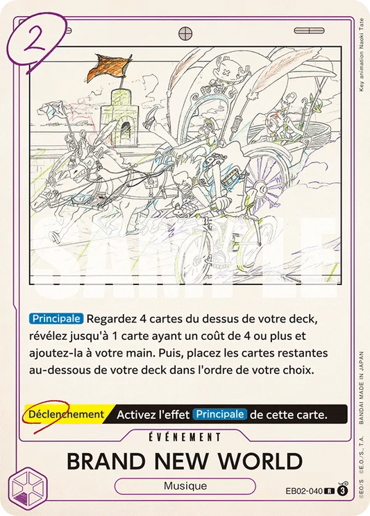 Carte One Piece BRAND NEW WORLD - FR EB02-040 R Anime 25th Collection Neuf FR LorenZone