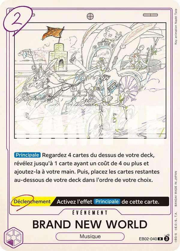 Carte One Piece BRAND NEW WORLD - FR EB02-040 R Anime 25th Collection Neuf FR LorenZone