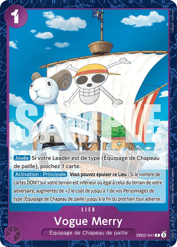 Carte One Piece Vogue Merry - FR EB02-041 R Anime 25th Collection Neuf FR LorenZone