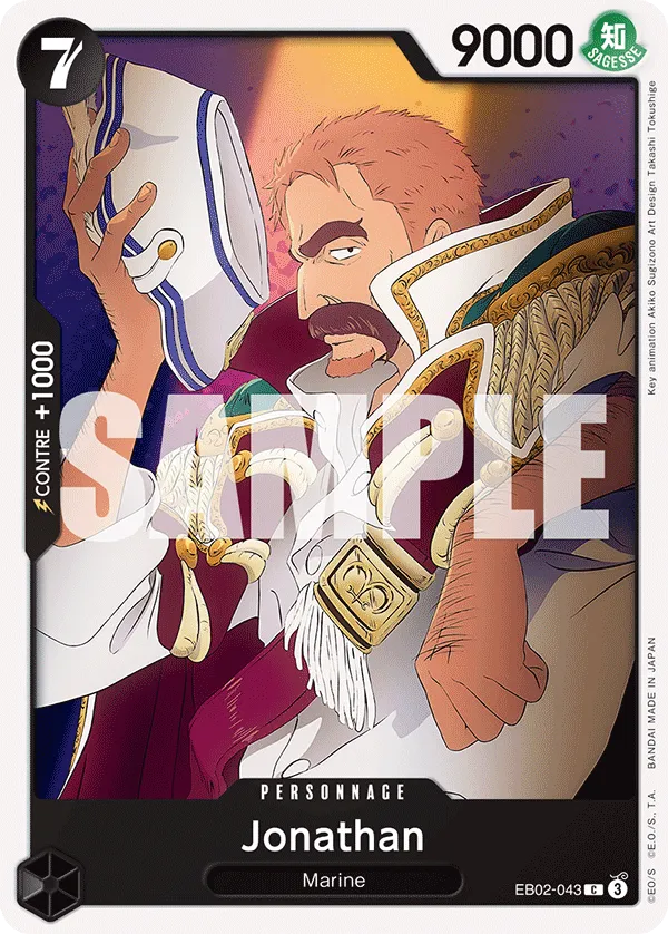 Carte One Piece Jonathan - FR EB02-043 C Anime 25th Collection Neuf FR LorenZone