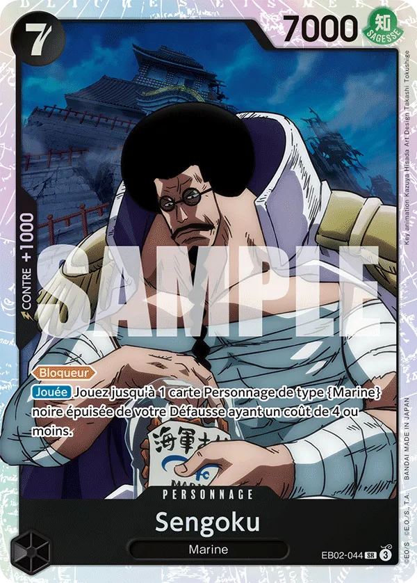 Carte One Piece Sengoku V1 - FR EB02-044 SR-P Anime 25th Collection Neuf FR LorenZone