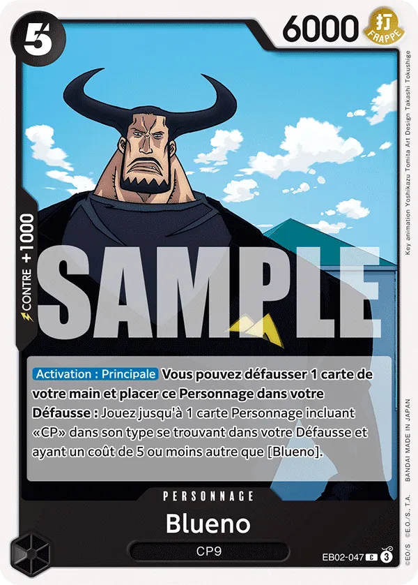 Carte One Piece Blueno - FR EB02-047 C Anime 25th Collection Neuf FR LorenZone