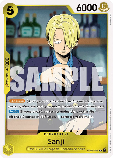 Carte One Piece Sanji EB02-054 V1 - Anime 25th Collection