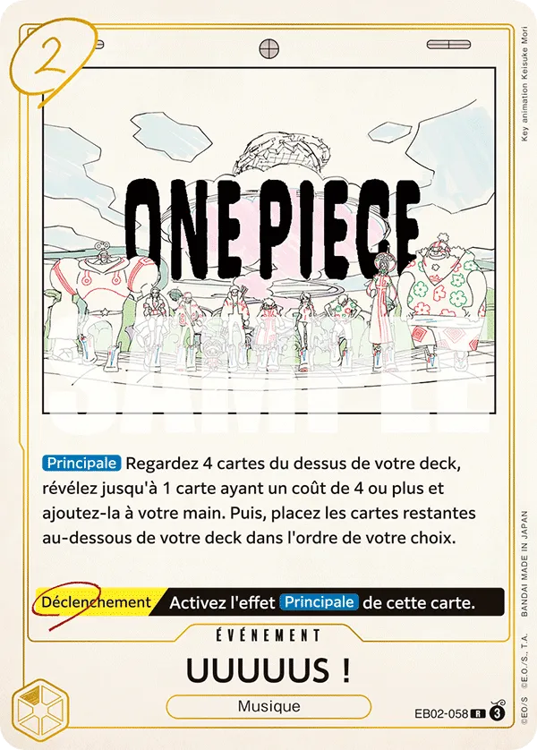 Carte One Piece UUUUUS ! - FR EB02-058 R Anime 25th Collection Neuf FR LorenZone