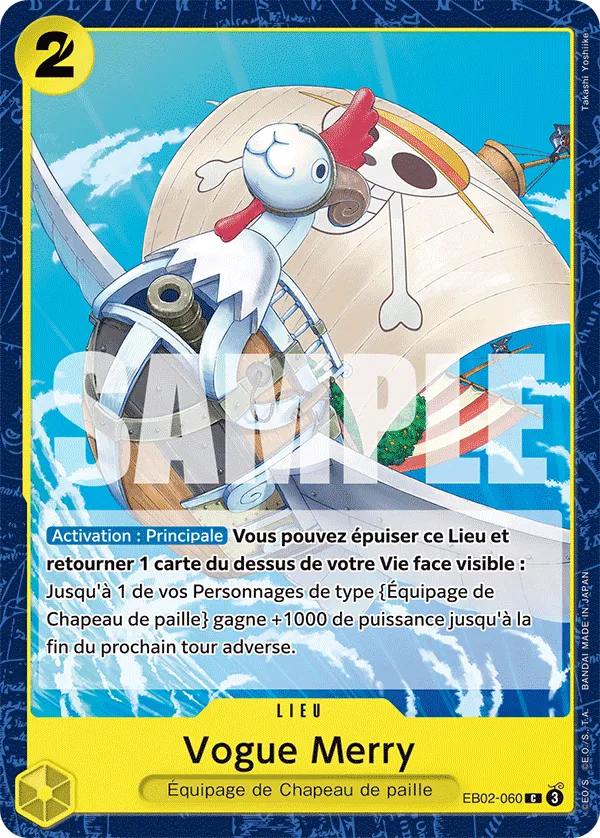 Carte One Piece Vogue Merry - FR EB02-060 C Anime 25th Collection Neuf FR LorenZone