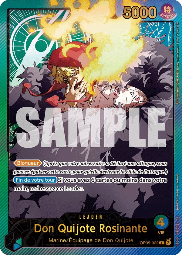 Carte One Piece Don Quijote Rosinante V2 - FR EB02 - (OP05-022) SP-L-P Anime 25th Collection Neuf FR LorenZone