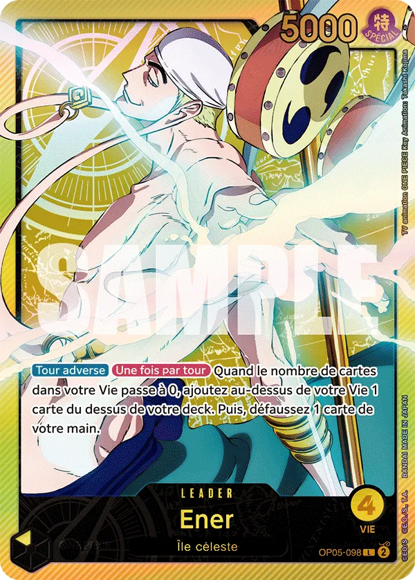 Carte One Piece Ener V2 - FR EB02 - (OP05-098) SP-L-P Anime 25th Collection Neuf FR LorenZone