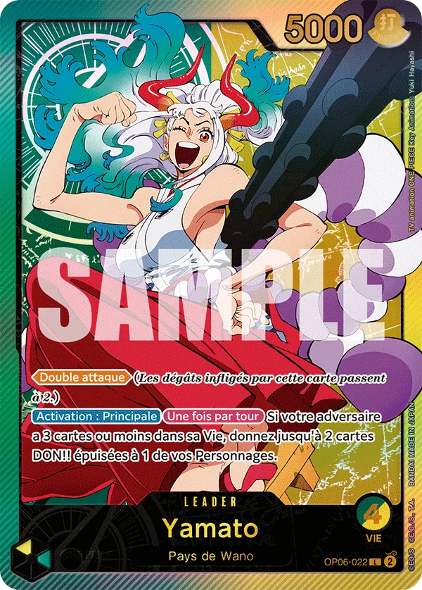 Carte One Piece Yamato V2 - FR EB02 - (OP06-022) SP-L-P Anime 25th Collection Neuf FR LorenZone