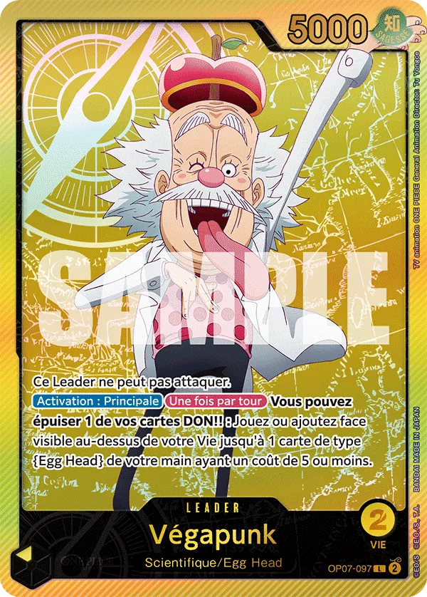 Carte One Piece Vegapunk V2 - FR EB02 - (OP07-097) SP-L-P Anime 25th Collection Neuf FR LorenZone