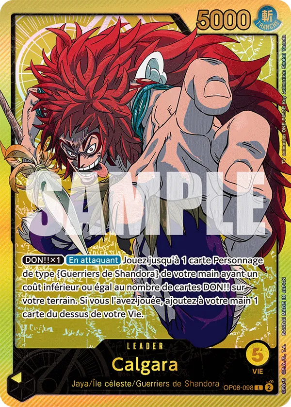 Carte One Piece Calgara V2 - FR EB02 - (OP08-098) SP-L-P Anime 25th Collection Neuf FR LorenZone