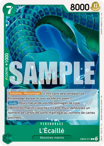 Carte One Piece L'Écaillé EB04-011 - Les Sept de la Mer d'Azur