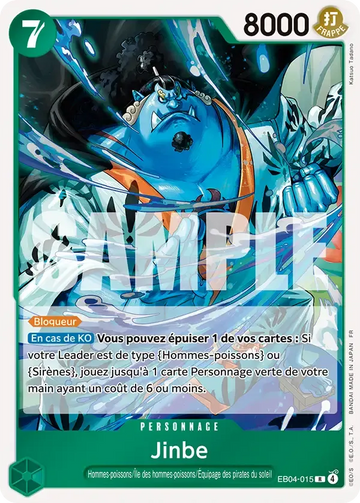 Carte One Piece Jinbe EB04-015 - Les Sept de la Mer d'Azur